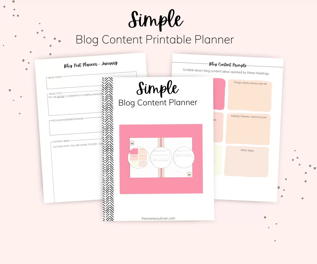 Download your free blog content plan pdf template.