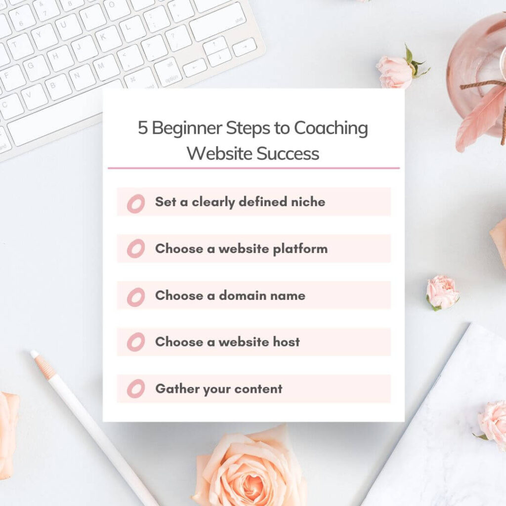 5 Beginner Steps to Coaching Website Success 1